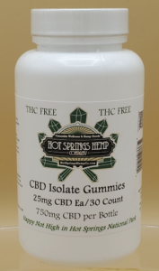 3) Gummies THC Free CBD Isolate 750mg